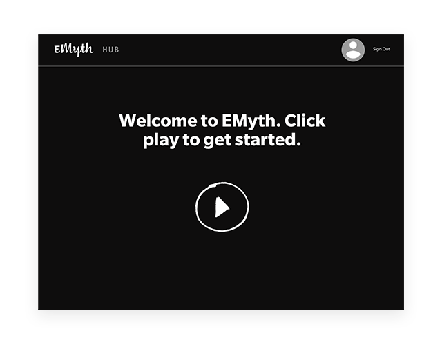 Welcome page and video